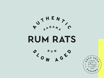 Rum Rats – Badges badge brand branding circle craft design graphic identity logo logotype rum typogaphy wordmark