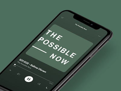 The Possible Now Podcast – Cover Art brand branding cover art design graphic green identity logo logotype podcast sustainability two color typography wordmark