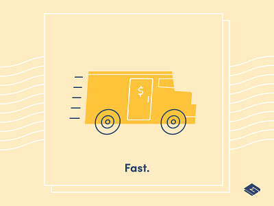 MoneyClip – "Edit" Illustration app bank brand branding car clip design fast fintech graphic icon identity illustration lineart money speed truck vehicle
