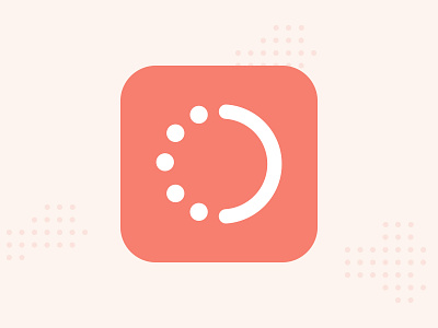 App Icon – Lunie.io app bit branding design graphic icon identity logo startup two color vector