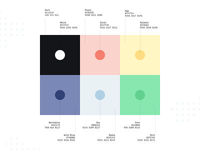 Colour Palette – Lunie.io app brand colour design fun graphic identity palette startup two color
