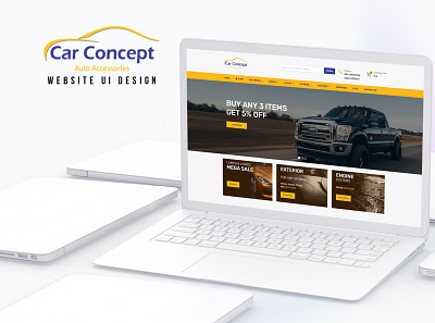 Car Concept Website UI/UX Design app branding design graphic design illustration logo typography ui ux vector website