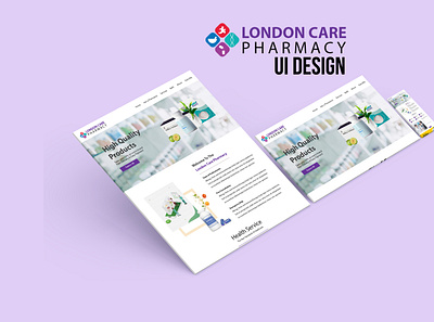 London Care Pharmacy UI/UX Design app branding design graphic design illustration logo typography ui ux vector website