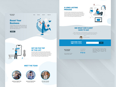 Business Marketing Agency | Landing Page UI