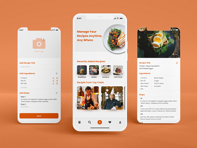 Recipe Manager App | UI Design