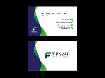 First Class Business Card branding businesscard design rebranding