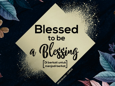 Blessed // Banner Design graphicdesign