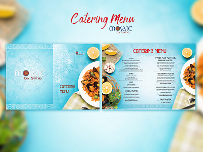 Catering Menu // Mosaic by Simo // Proposal 02 branding design graphicdesign