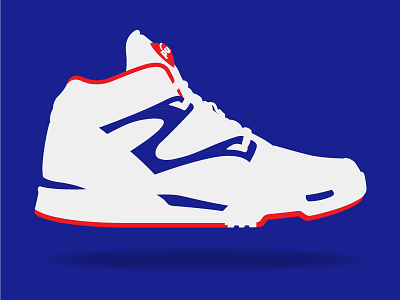 Reebok | Omni Lite Pump | 1991 footwear illustration minimal reebok shoes sneaker sportswear vector