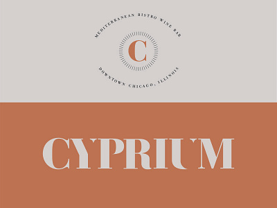 The Cyprium Branding branding design identity logo restaurant