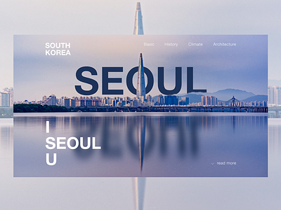 Seoul promo site seoul ux ui web design
