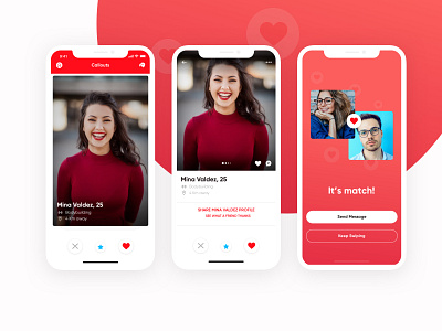 Dating App app app concept dating iconography minimal typogaphy uiuxdesign