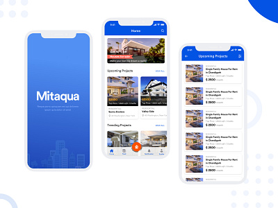 Real Estate App app application blue clean concept design designs estate iconography illustraion interface ios minimal morden real type ui uiux