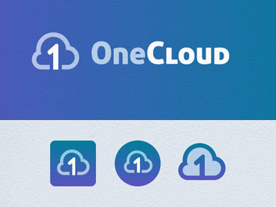One cloud logo android app blue cloud icon ios logo one storage