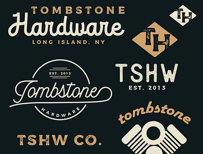 TSHW Design Board branding design flat icon illustration lettering logo type typography vector