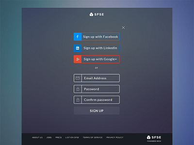 Sign Up 1 dark design desktop log in login sign up signup simple ui uiux ux website