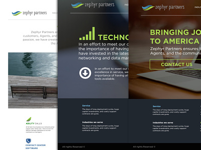 Zephyr partners design internet ui web