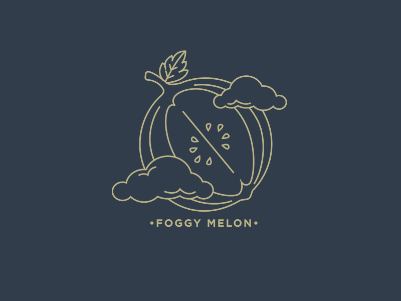 Foggy Melon Logo photoshop graphic design logo