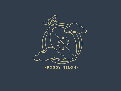 Foggy Melon Logo design graphic logo photoshop