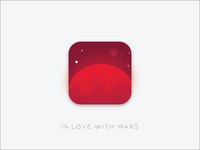 Daily UI :: 005 - App Icon 005 app dailyui design icon illustrator mars planet space ui universe ux