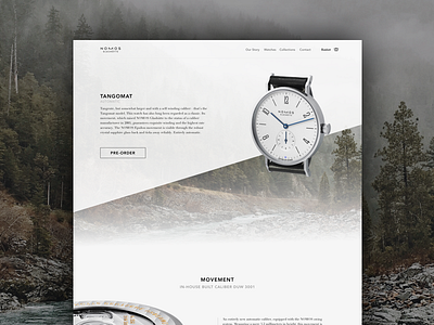 Daily UI Day #003 -- Nomos Landing Page