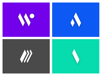 Identity System - Digital Agency & Group agency blue brand brand identity layers logo logo design pixelbeard purple sharp system visual identity