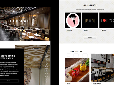 FoodsGate Restaurant design front end development html css photoshop responsive design ui web webdesign