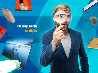Banner "Búsqueda online" branding graphic design webdesign