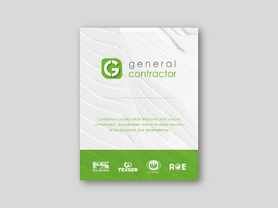 Perfil corporativo General Contractor branding design editorial graphic design identity logo logo design