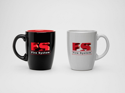 Fire System de México (ID) branding cup design design cup fire firesystem id identity logo photoshop print taza