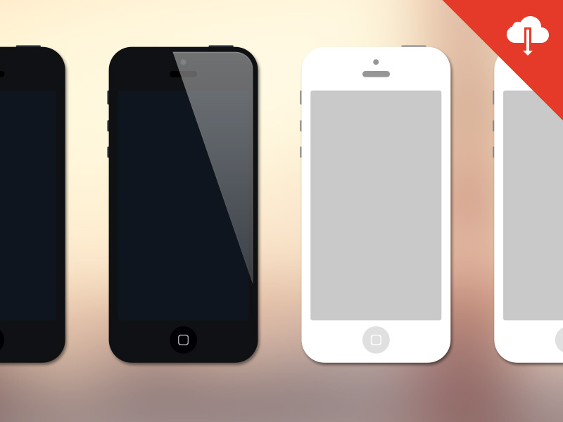 Freebie: iPhone Mock-Up by phenomenia on Dribbble