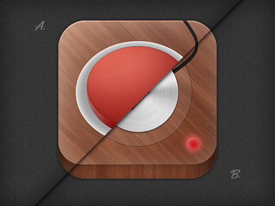 Switchr iOS App Icon app icon button ios switchr wood