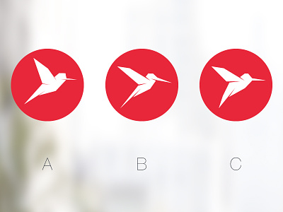 A new Logo for Colibri Interactive blur circle colibri comparison hummingbird logo red
