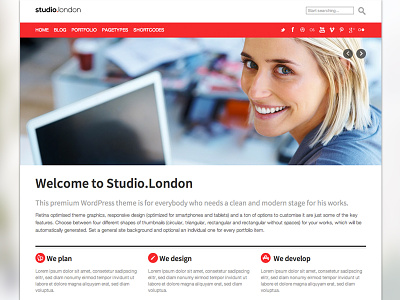 Studio.London WordPress Theme agency big image business creative portfolio studio studio.london theme wordpress
