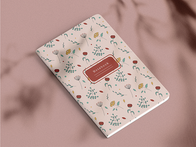 Notebooks with floral patterns