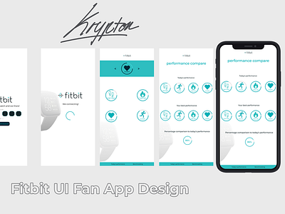 fitbit fan UIUX app