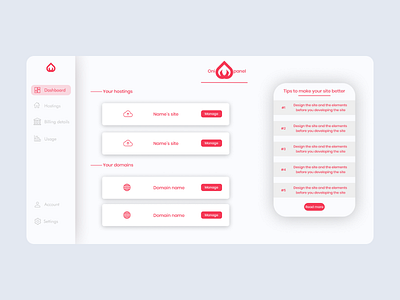 "Onipanel" concept design branding concept design figma ui ux web