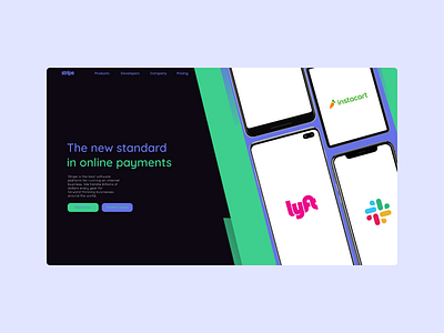 Stripe | web design concept app concept design fan figma pay payment payment app phone stripe ui web