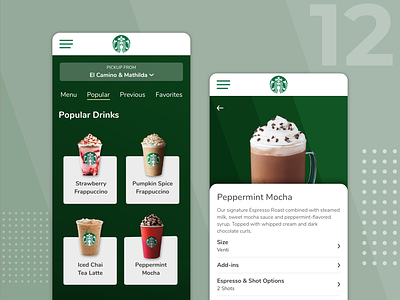 Daily UI 12 - Single Item Product Page dailyui dailyui012 dailyui12 ecommerce product redesign concept starbucks ui ux