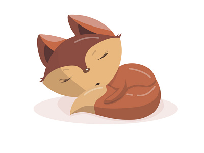 Fox | Cartoon | Art | Cute | Animal art cartoon design illustration vector