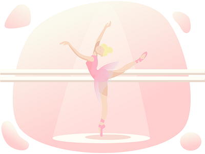 Ballerina ballerina ballet character girl illustration pink vector