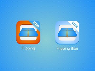 Flipping Icon app game icon ios no long shadow not flat