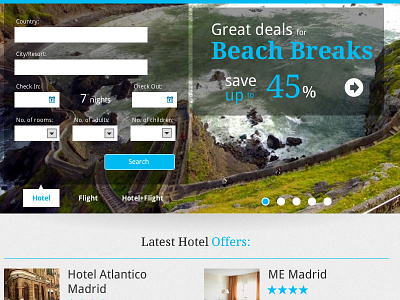 Top frontpage booking hotel ticket2travel