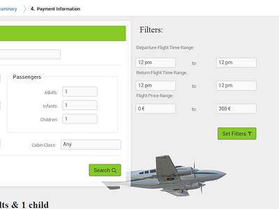 airplane! design forms green ui