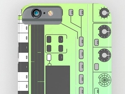 groovebox phone case case drum machine electronic groove groovebox illustration music phone