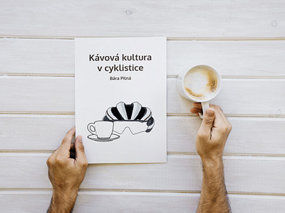 Kávová kultura v cyklistice branding coffee culture cycling design digital illustration fresh illustration maturita project