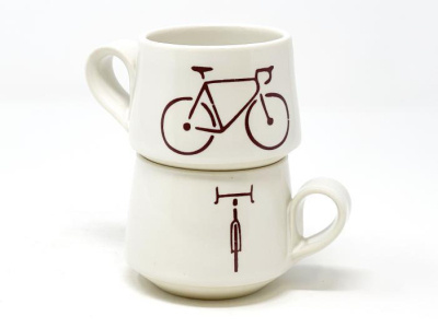 Cycling mugs branding coffee cycling design espresso illustration illustrations junior designer minimalism minimalism illustration