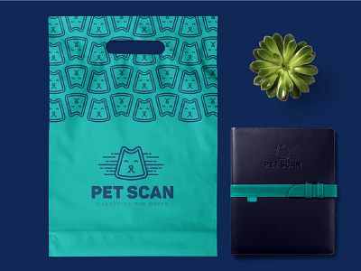 Pet Scan animal branding dog identity design logo scan ultrasound vet veterinarian veterinary