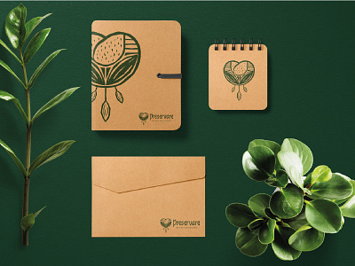 Preservare brand branding design dreamcatcher flower logo organic