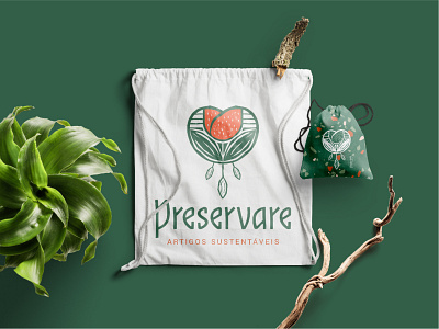 Preservare brand branding design dreamcatcher flower leaf logo nature organic